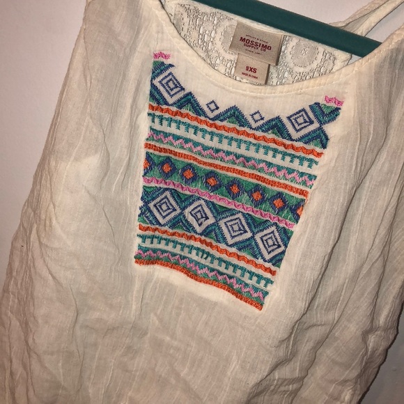 White tank top with Aztec design - Picture 3 of 4